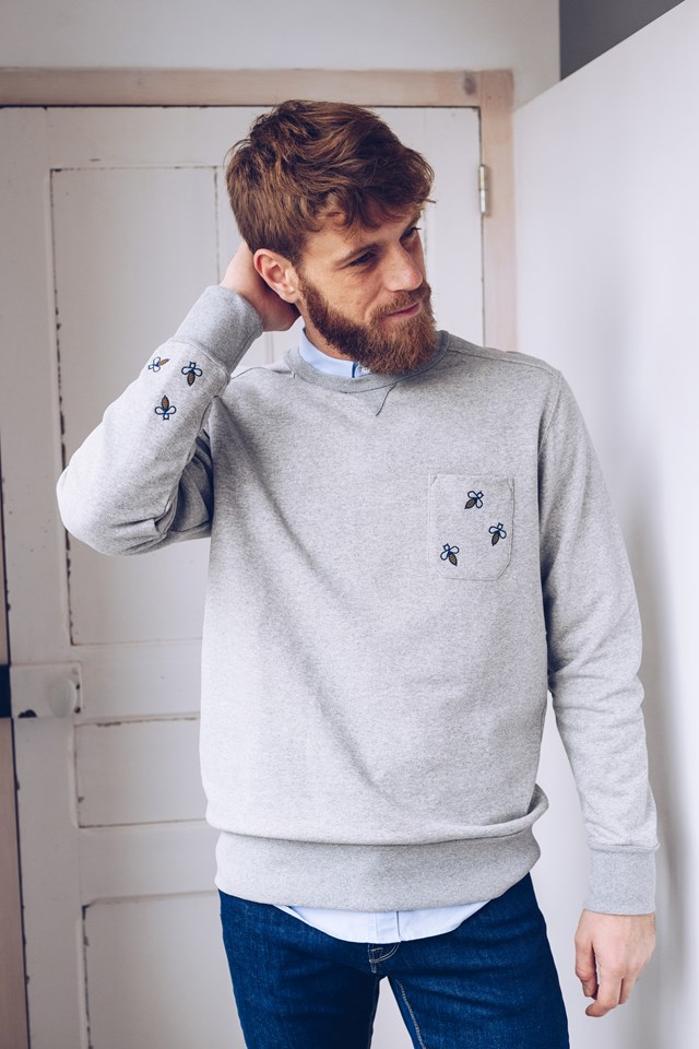 Sweat APICULTEUR - Coton bio GOTS- Fibres recyclées 4
