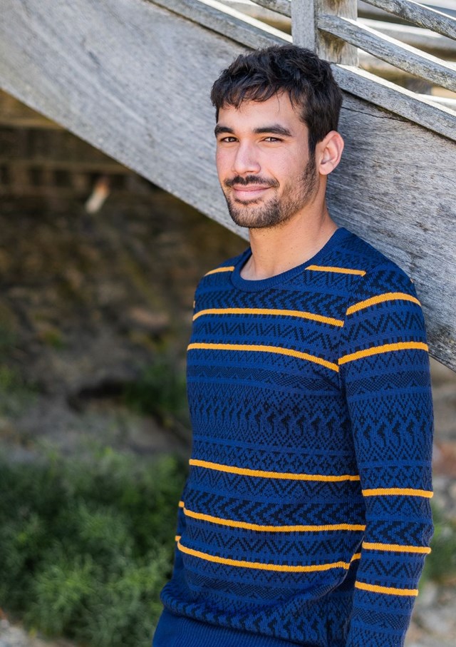 Pull JACQUARD - Made in France - Coton Bio 2