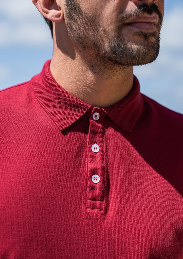 Polo AMICAL - Coton bio - Fibres recyclées - Rouge 3