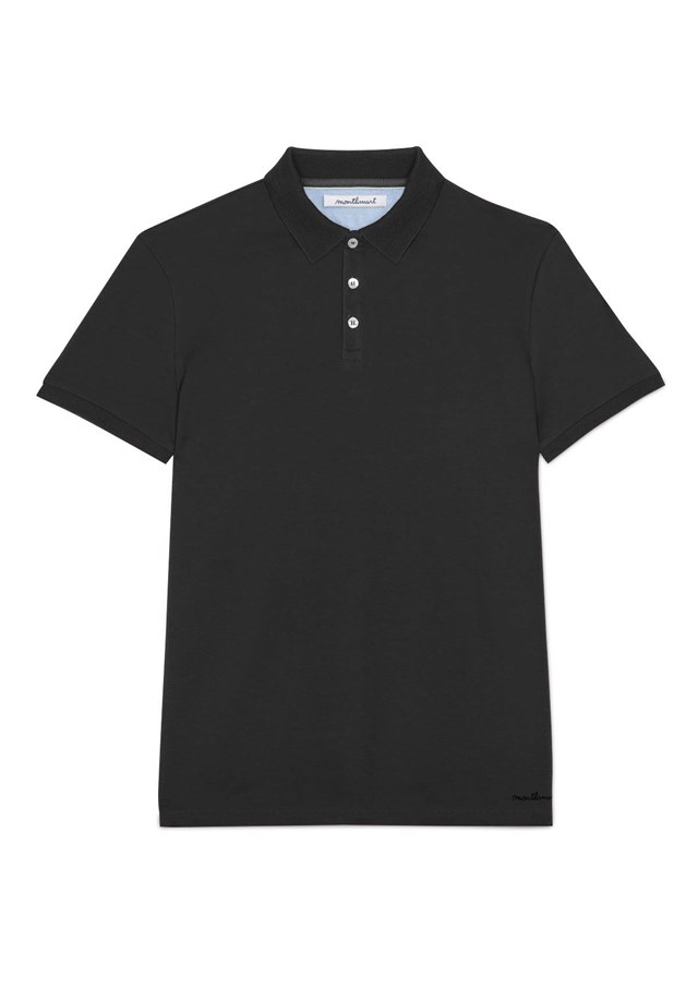 Polo AMICAL - Coton bio - Fibres recyclées - Noir 2