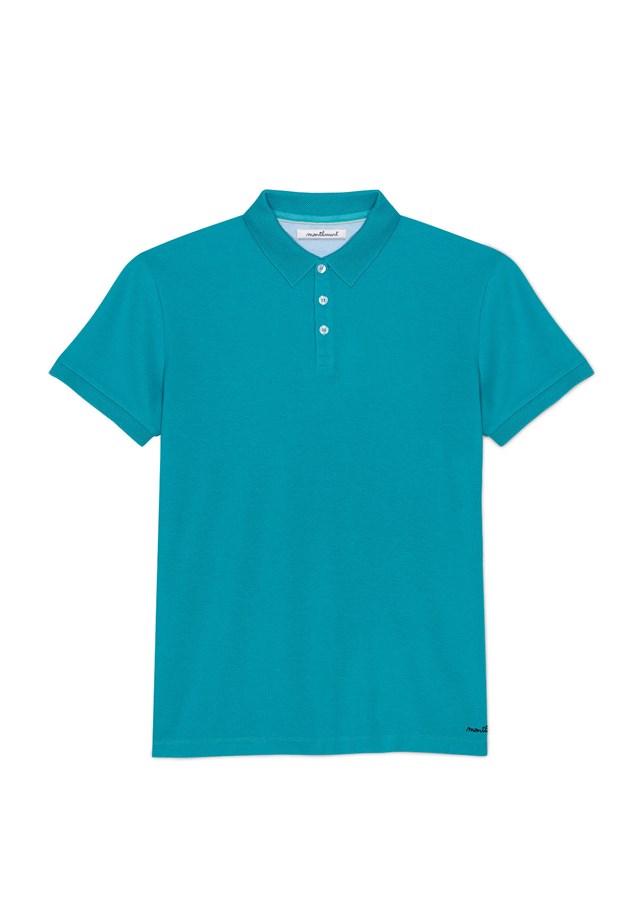 Polo AMICAL - Coton bio - Fibres recyclées - Turquoise 2