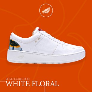 Basket Rétro White Floral