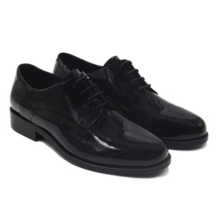 Derbies à Lacet Cuir verni Noir