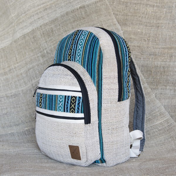 sac en chanvre éthique et écoresponsable fait main motifs ethniques