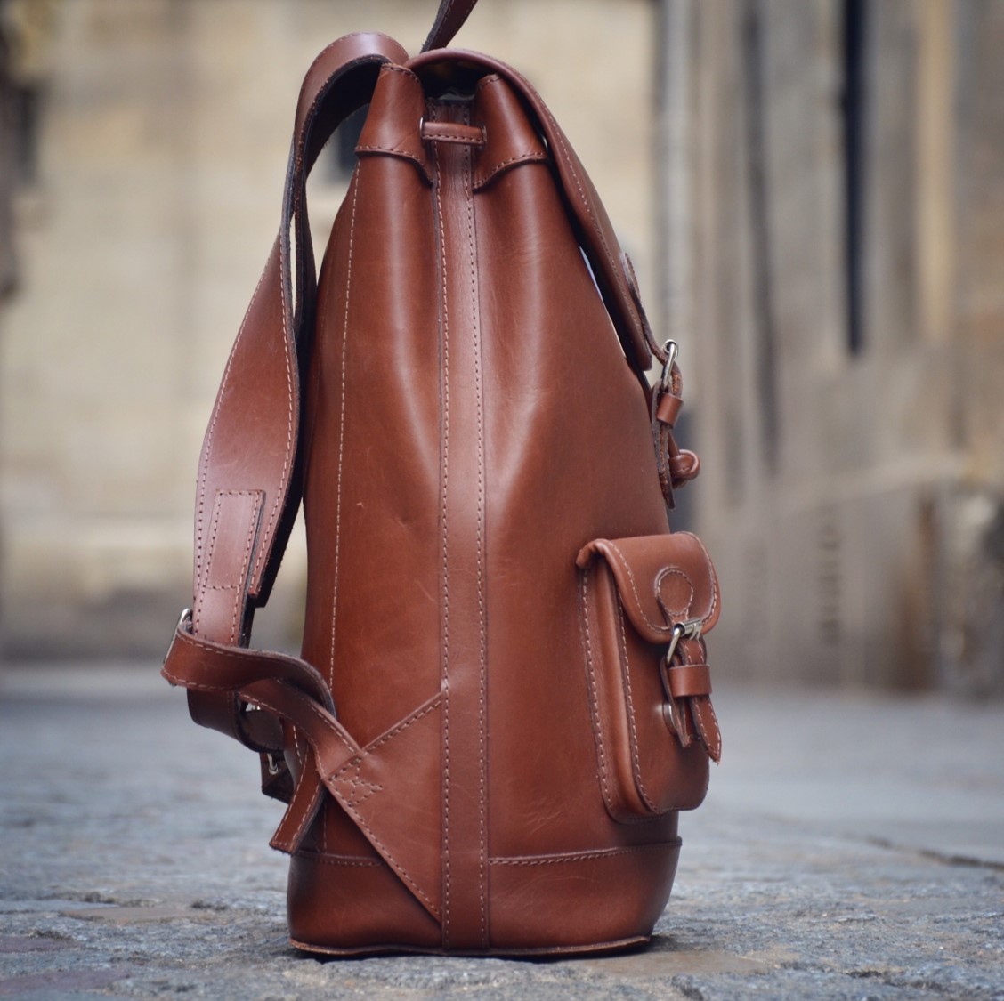 sac en cuir d'inspiration vintage