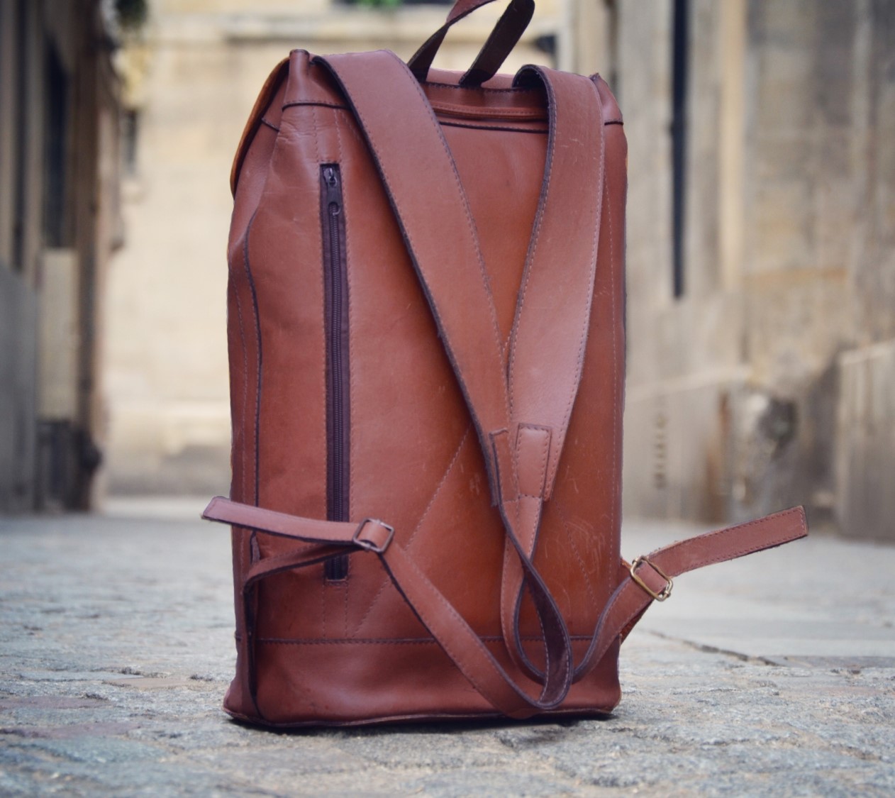 pachamama sac à dos cuir