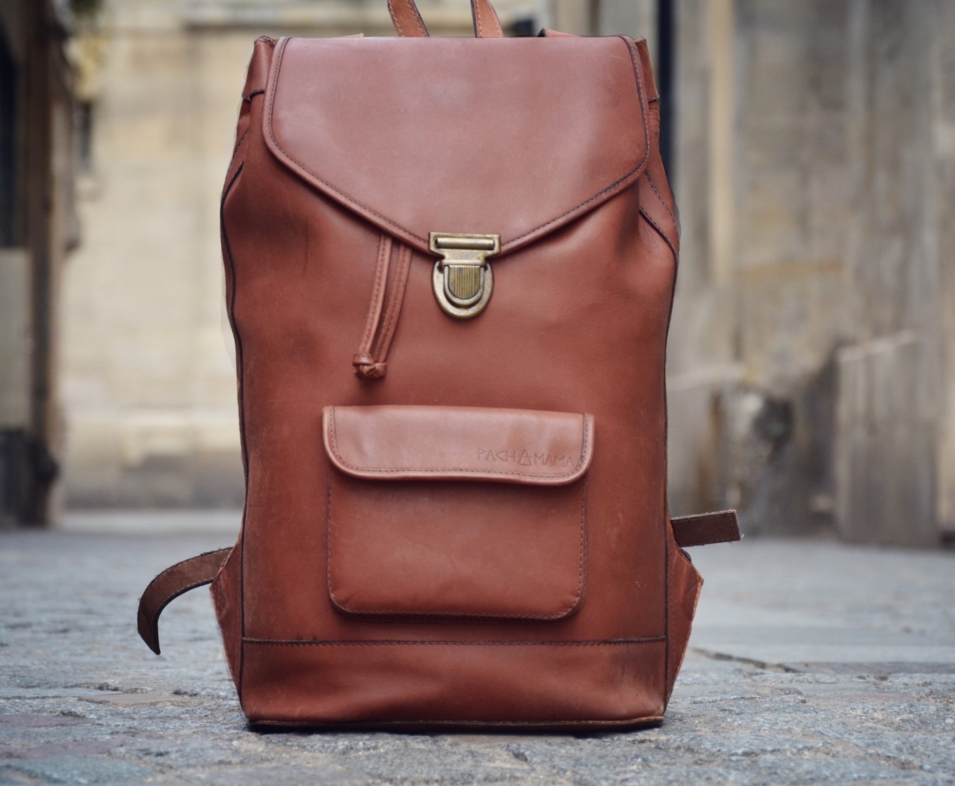 sac à dos en cuir pachamama