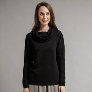 Pull noir CLOVER - Matériaux 100% recyclés