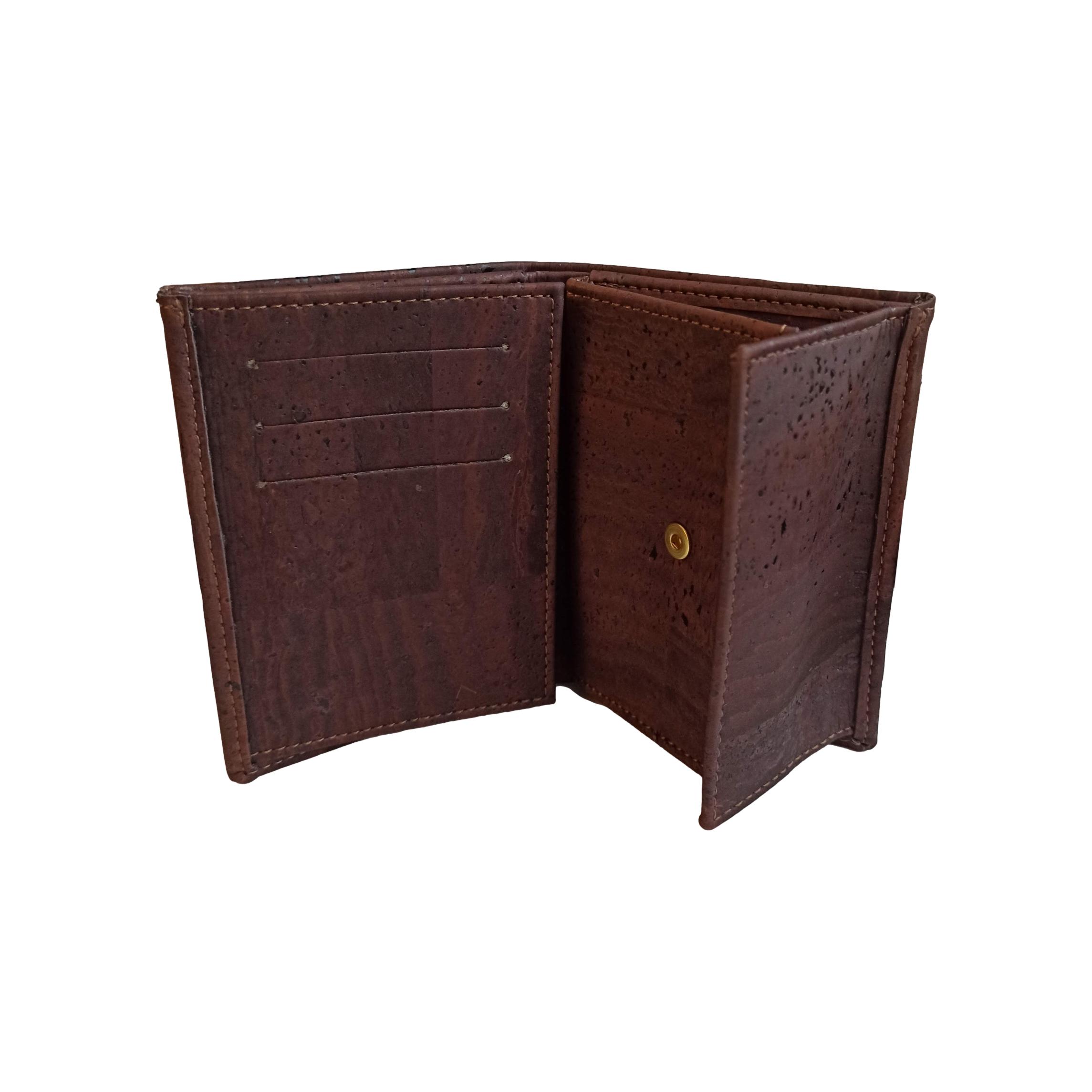 Portefeuille homme vegan en liège Sam beige 12