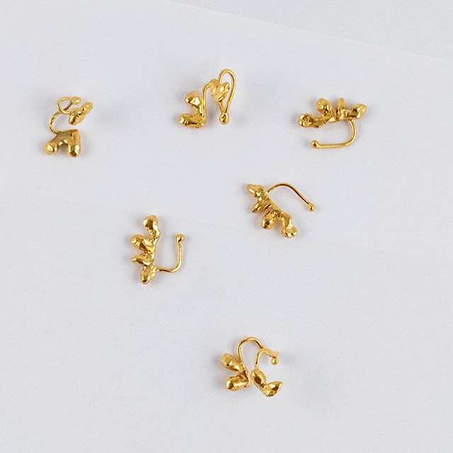 earcuff, bronze, ornement, bouclesdoreilles, bresma