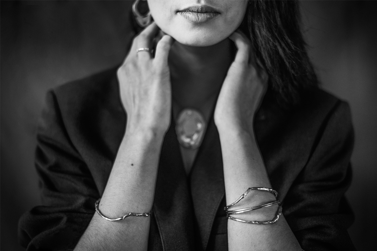 bracelet, jonc, bijoux, bronze, bresmajewel, organique