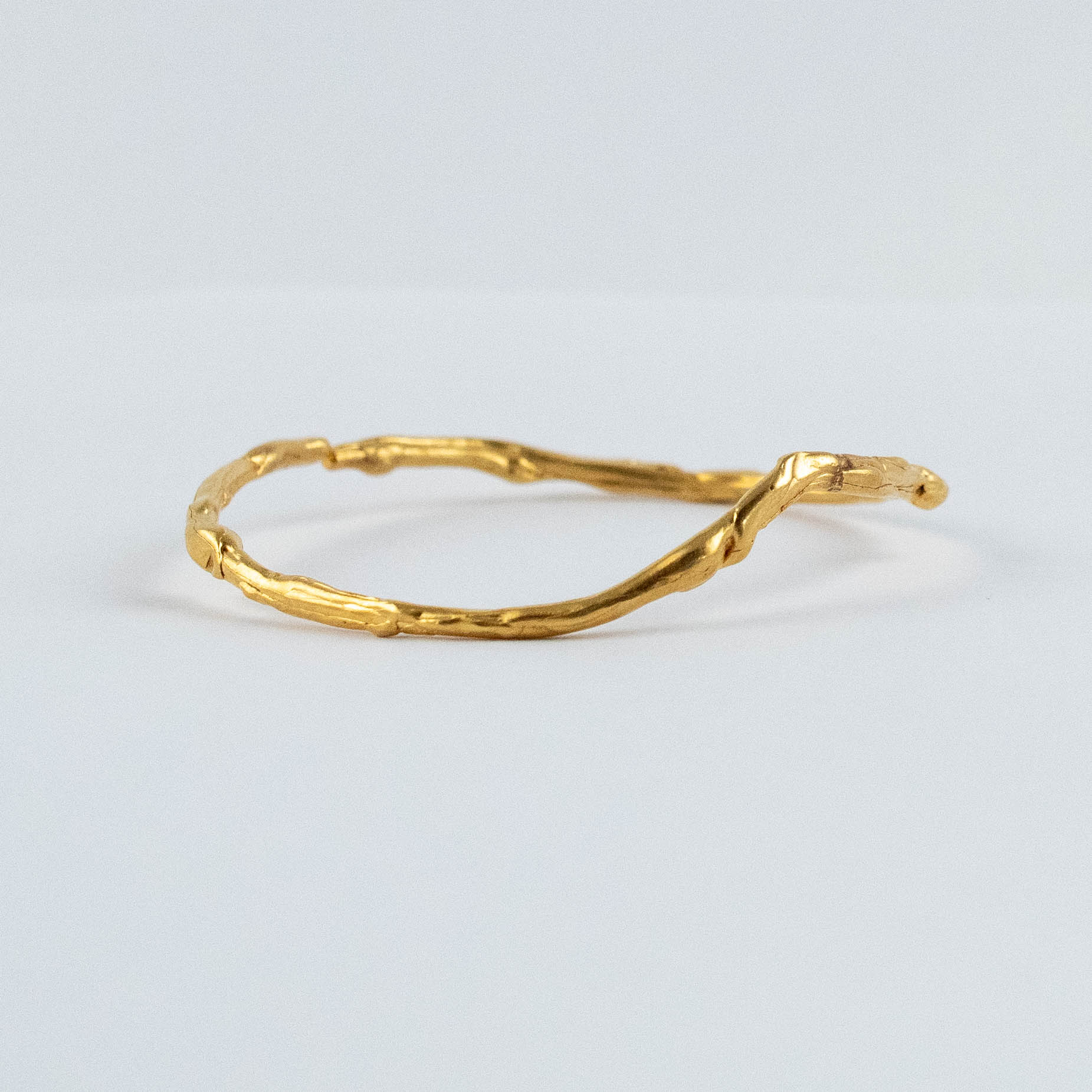 Jonc Zéphyr bronze plaqué or 3