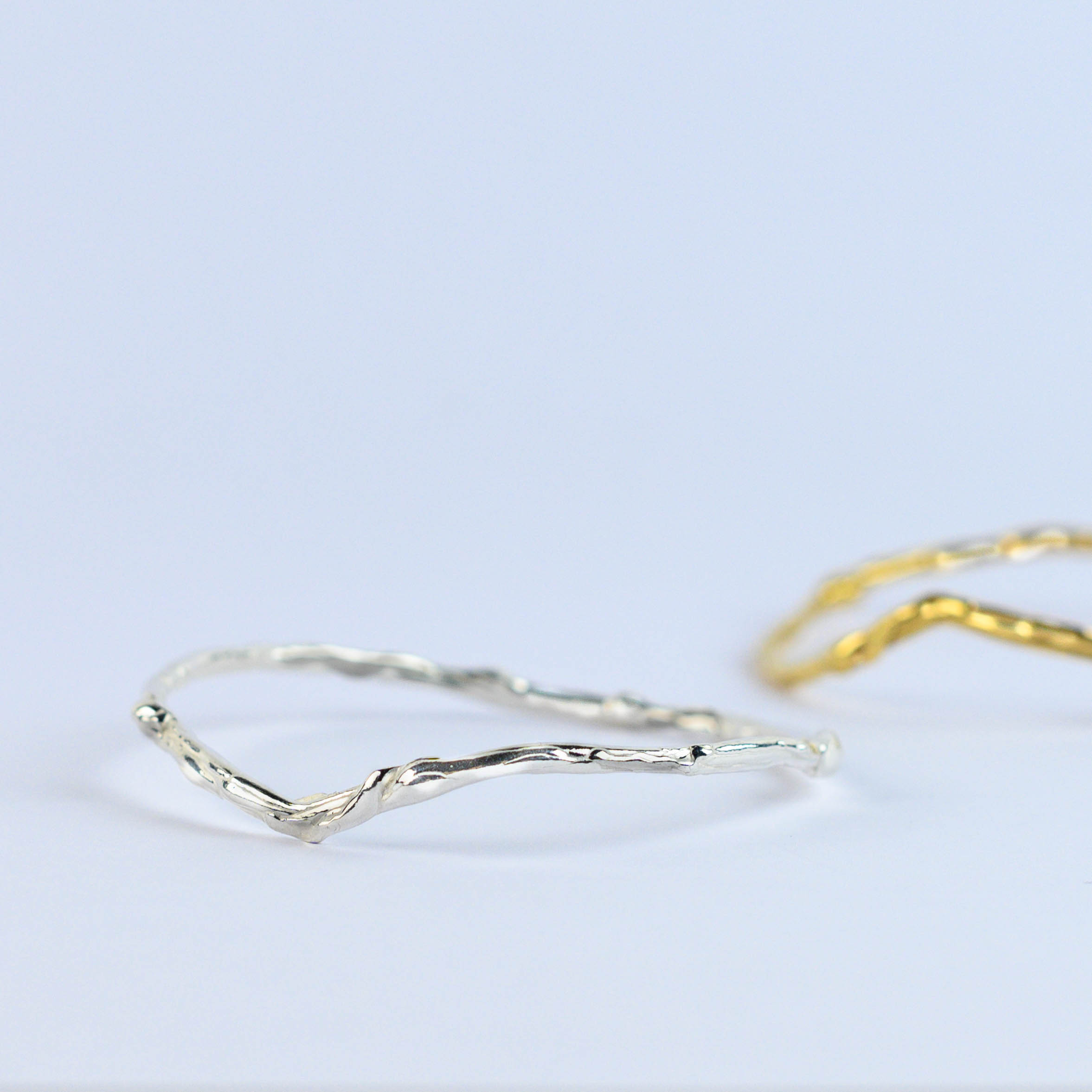 Jonc Zéphyr bronze plaqué or 6