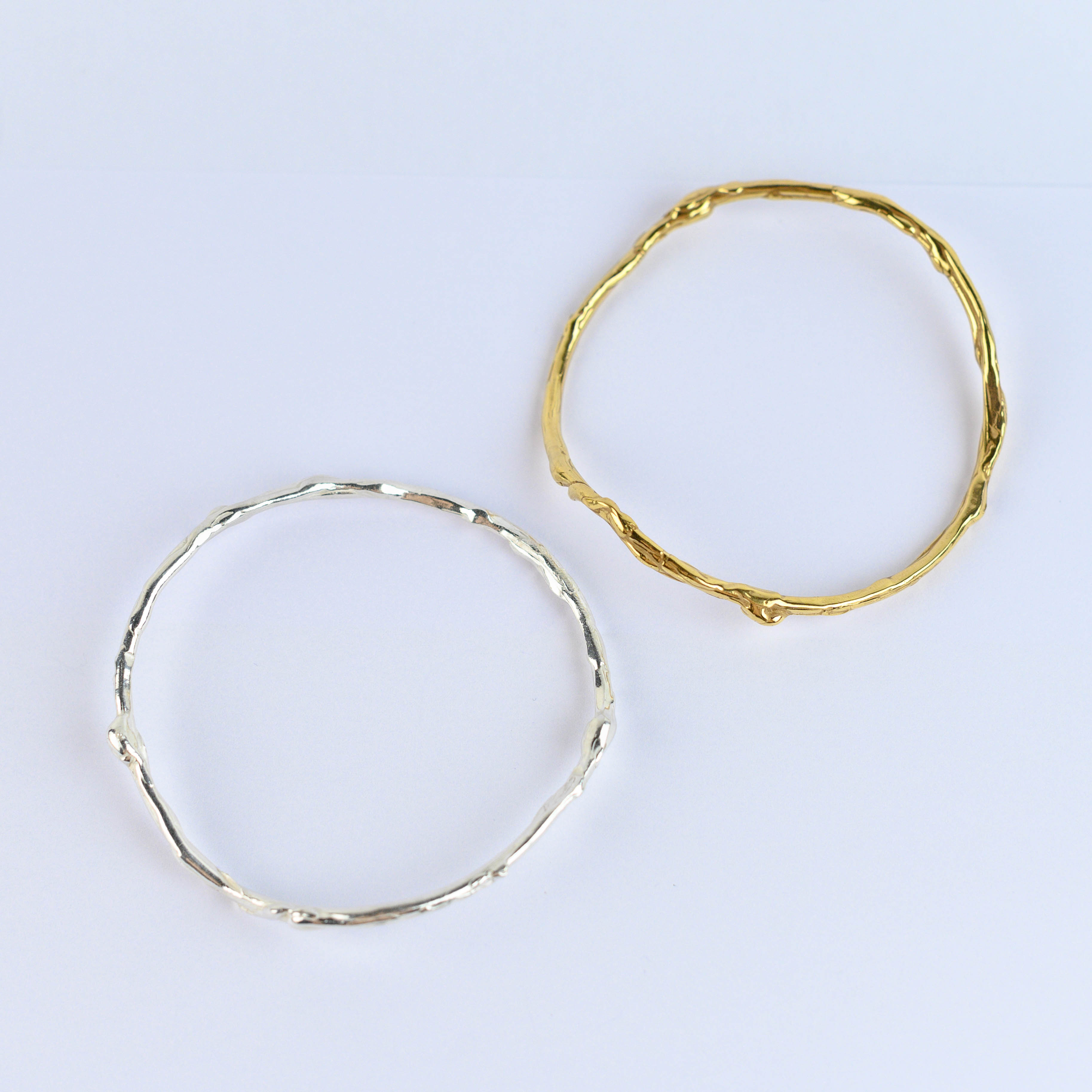 Jonc Zéphyr bronze plaqué or 5