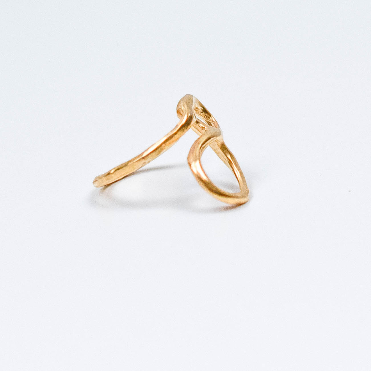 bague, réglable, sao, bronze, doré, bresma