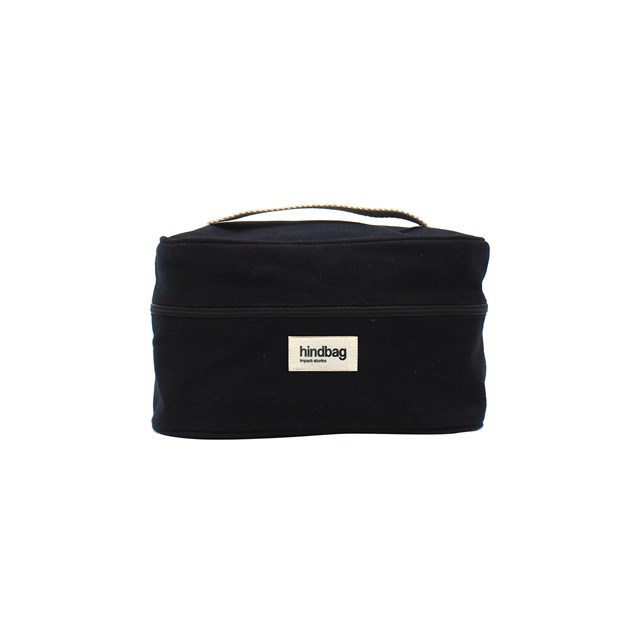 Trousse de toilette Vanity GASPARD, noir, coton bio 2