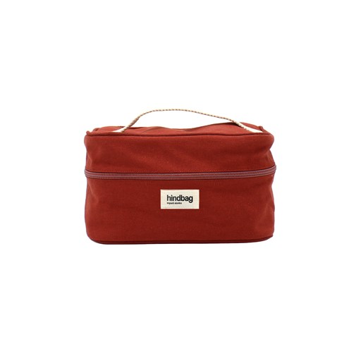 Trousse de toilette Vanity GASPARD, rouge terracotta, coton bio