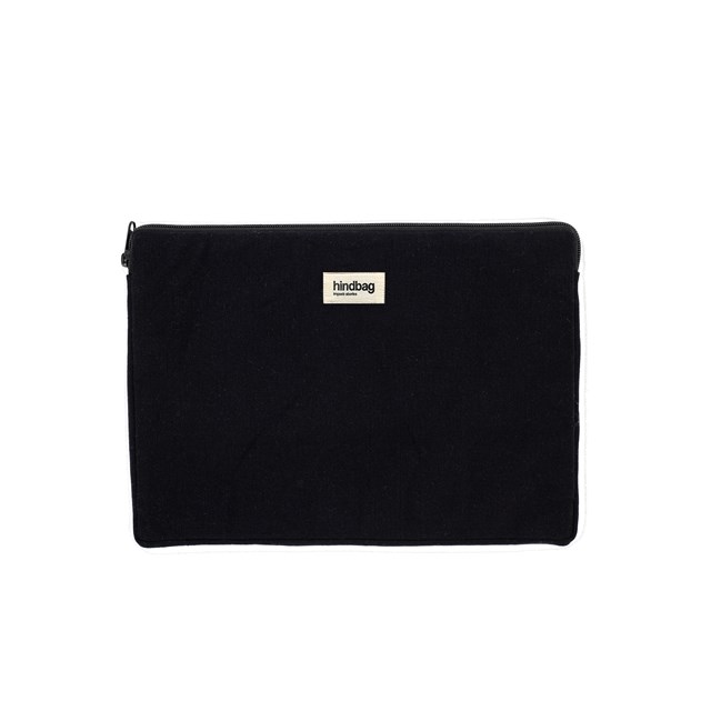 Housse d'ordinateur AVA, noir, coton bio 3