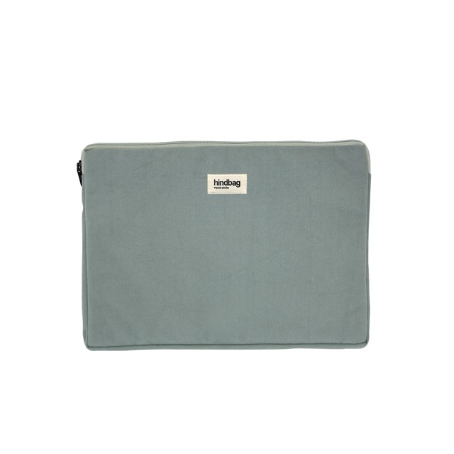 Housse d'ordinateur AVA, vert sauge, coton bio 3
