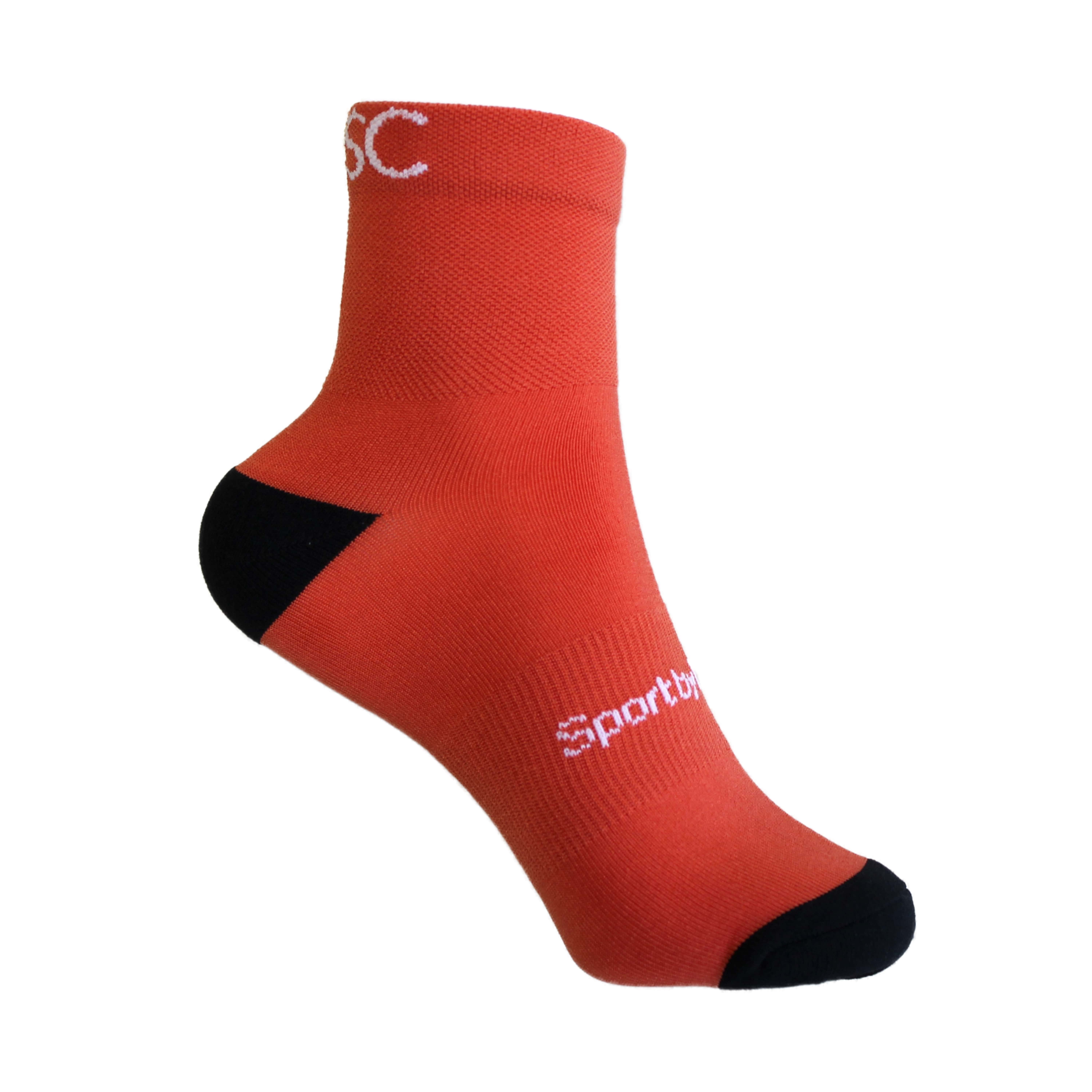 Chaussettes multisports en ricin - orange 4