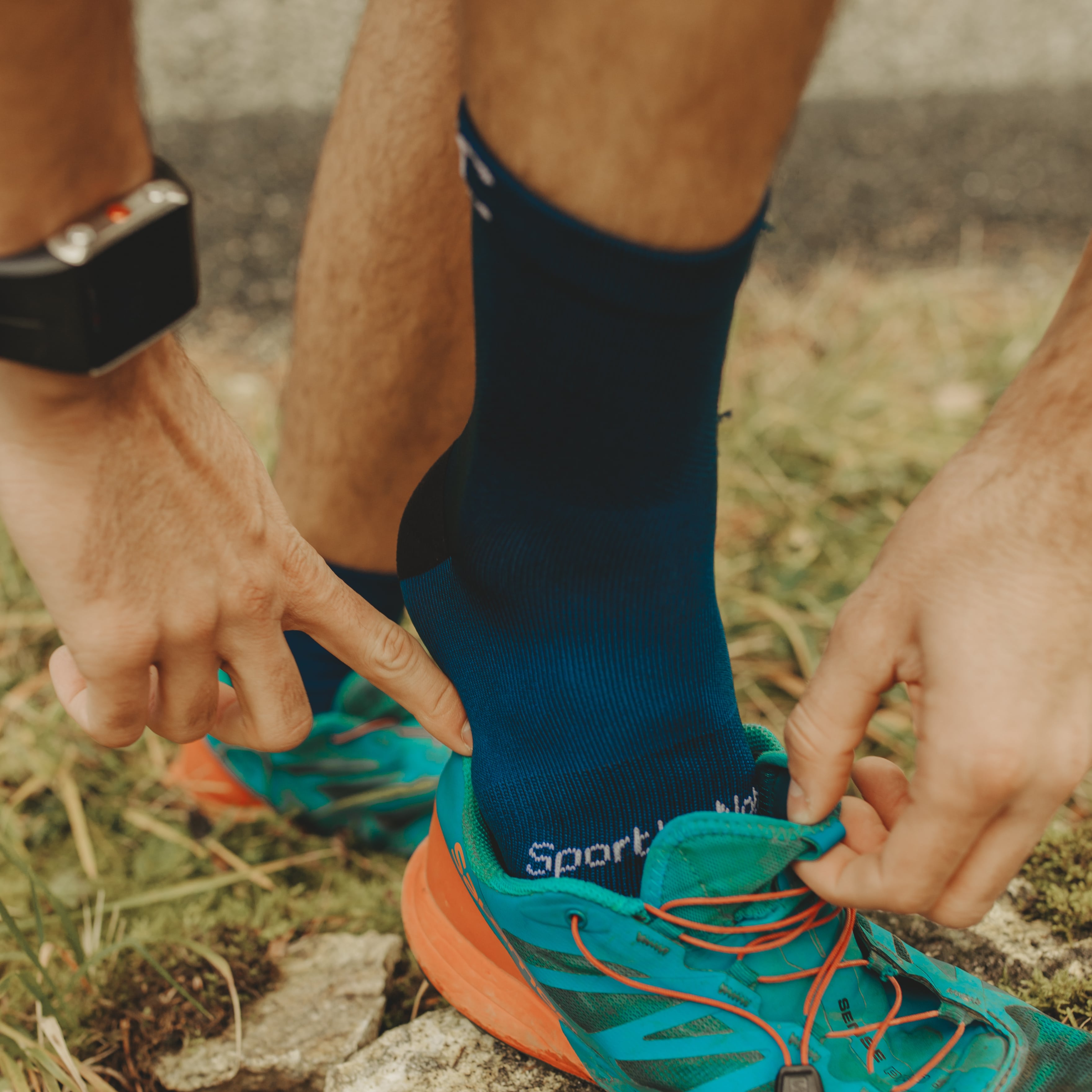 Chaussettes multisports en ricin - blue 2