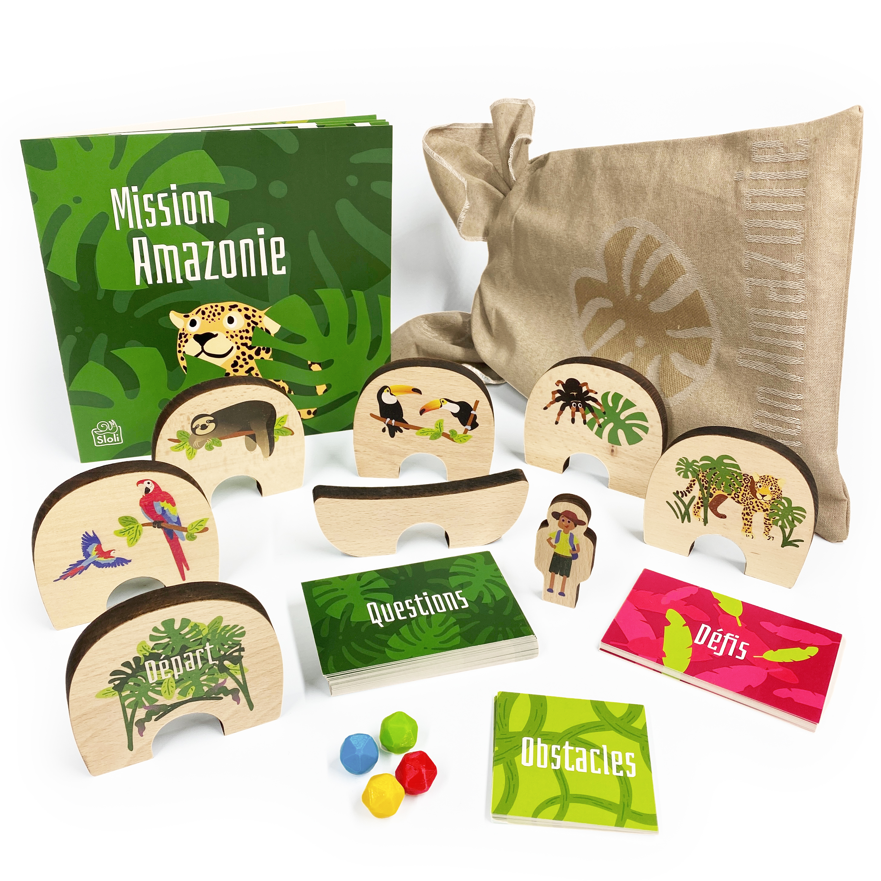 Jeu de billes écologique Amazonie