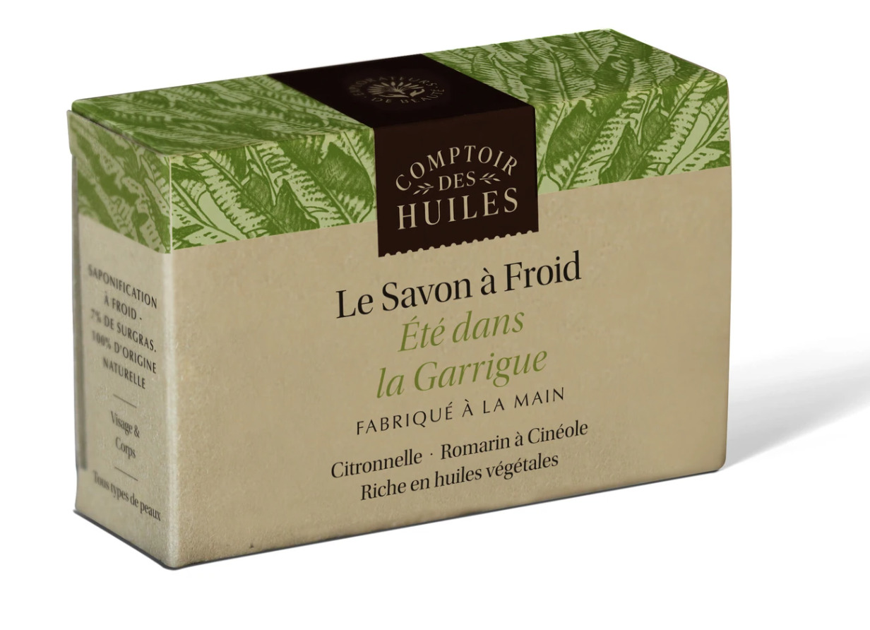 Le Savon à froid l'été dans la Garrigue