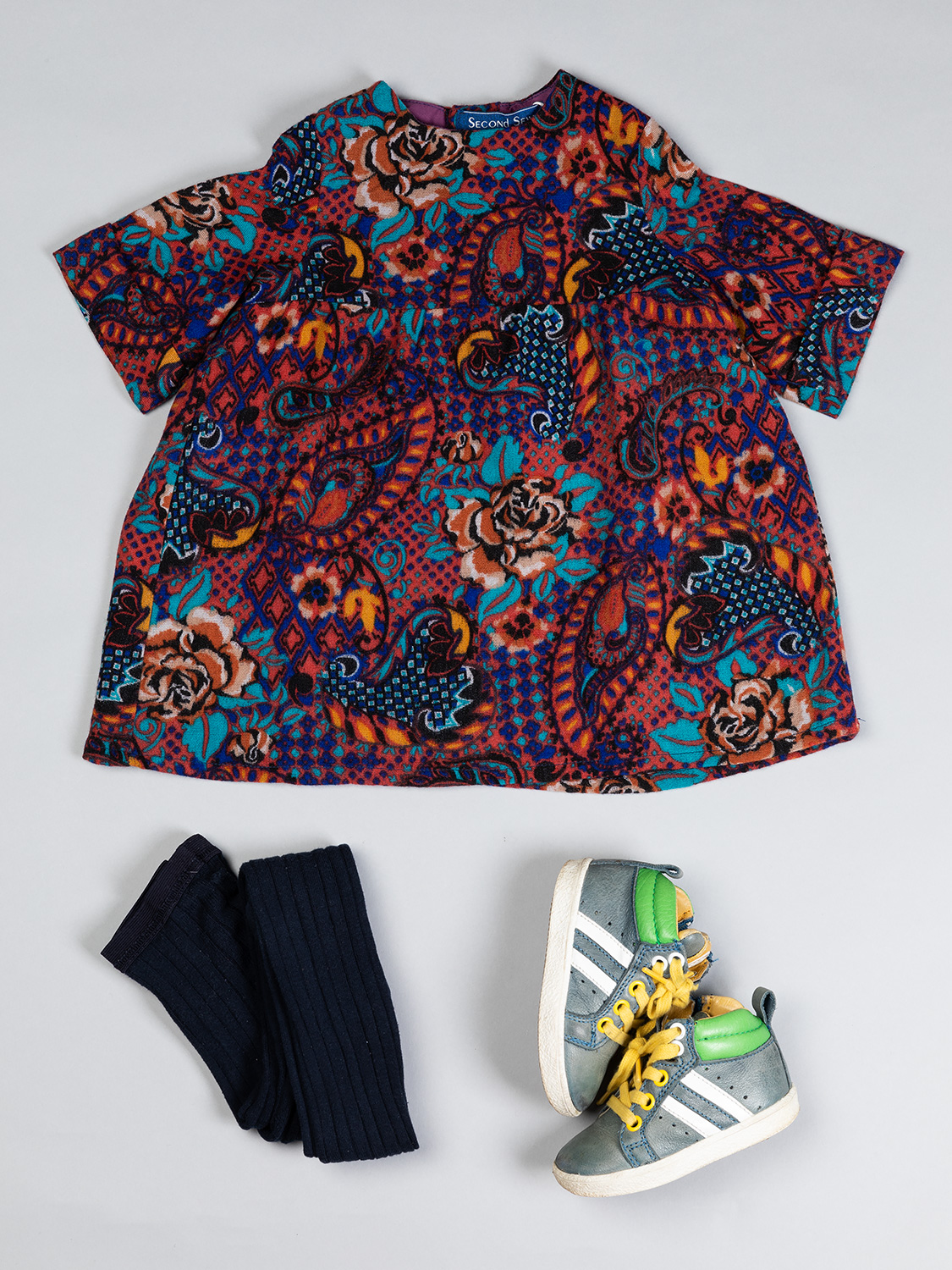 robe-rose-second-sew-tissu-recycle-bebe-enfant-made-in-france