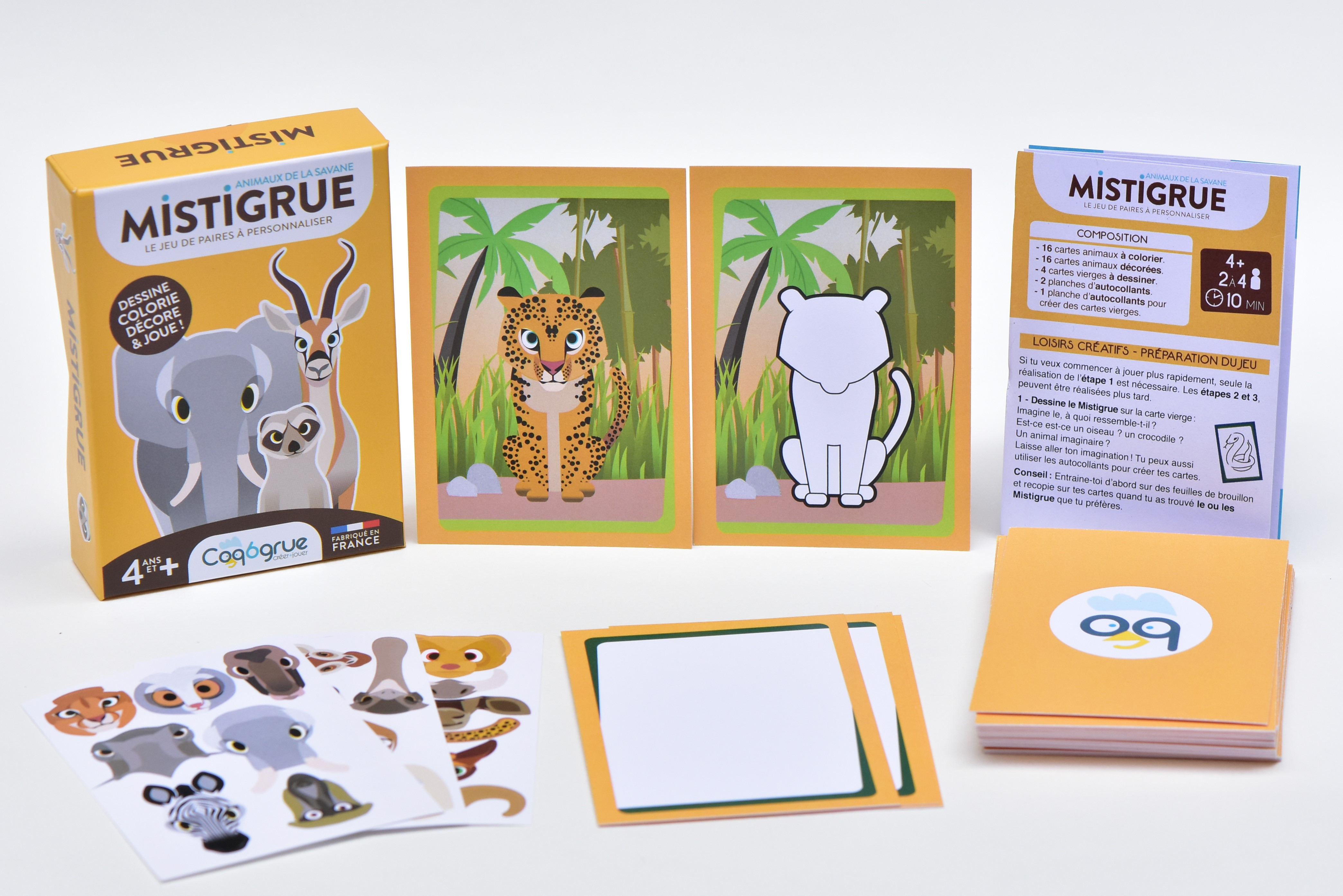 Mistigrue le mistigri créatif à personnaliser par les enfants à partir de 4 ans