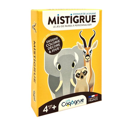 MISTIGRUE ANIMAUX DE LA SAVANE LE JEU DE CARTES CREATIF A PERSONNALISER