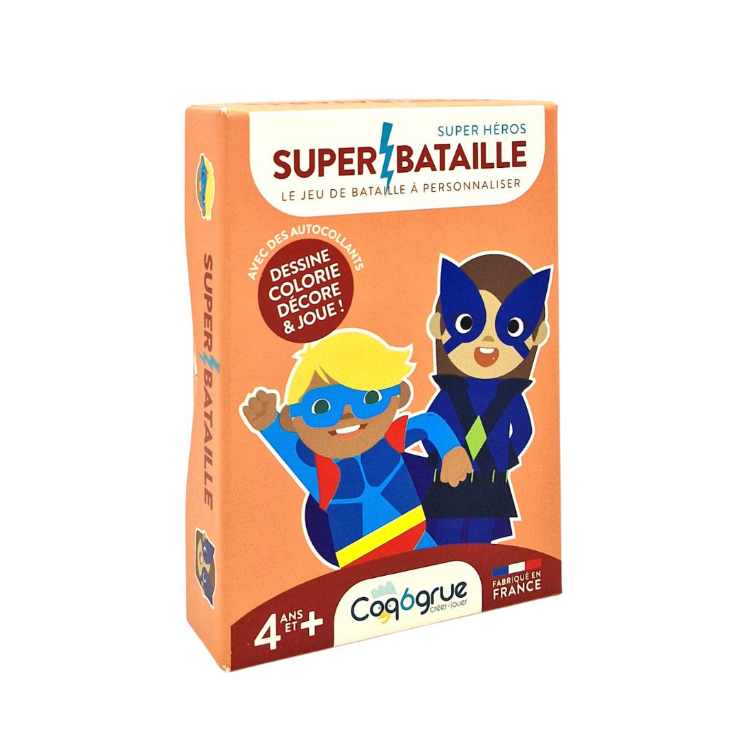 Super Bataille le jeu de bataille créatif à personnaliser par les enfants à partir de 4 ans