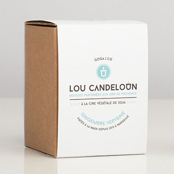 Bougie naturelle parfumée "gingembre et verveine" 3