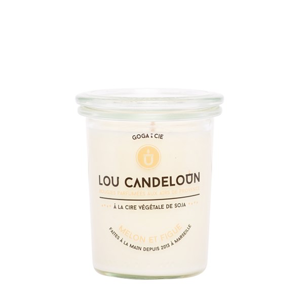 Bougie naturelle parfumée "melon et figue" 2