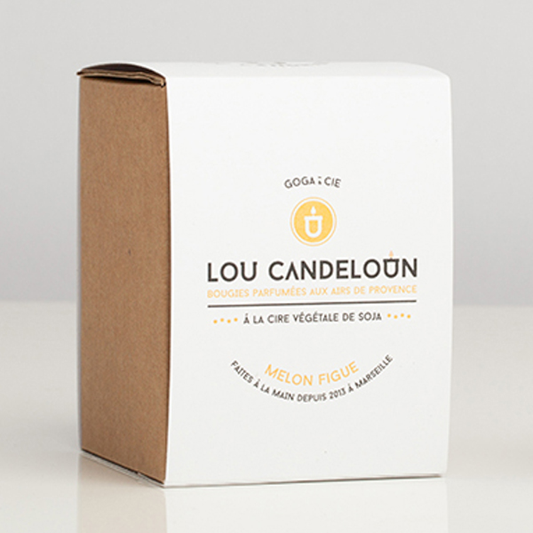 Bougie naturelle parfumée "melon et figue" 3