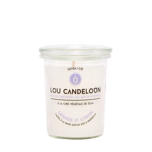 Bougie naturelle parfumée "lavande et citron" 3