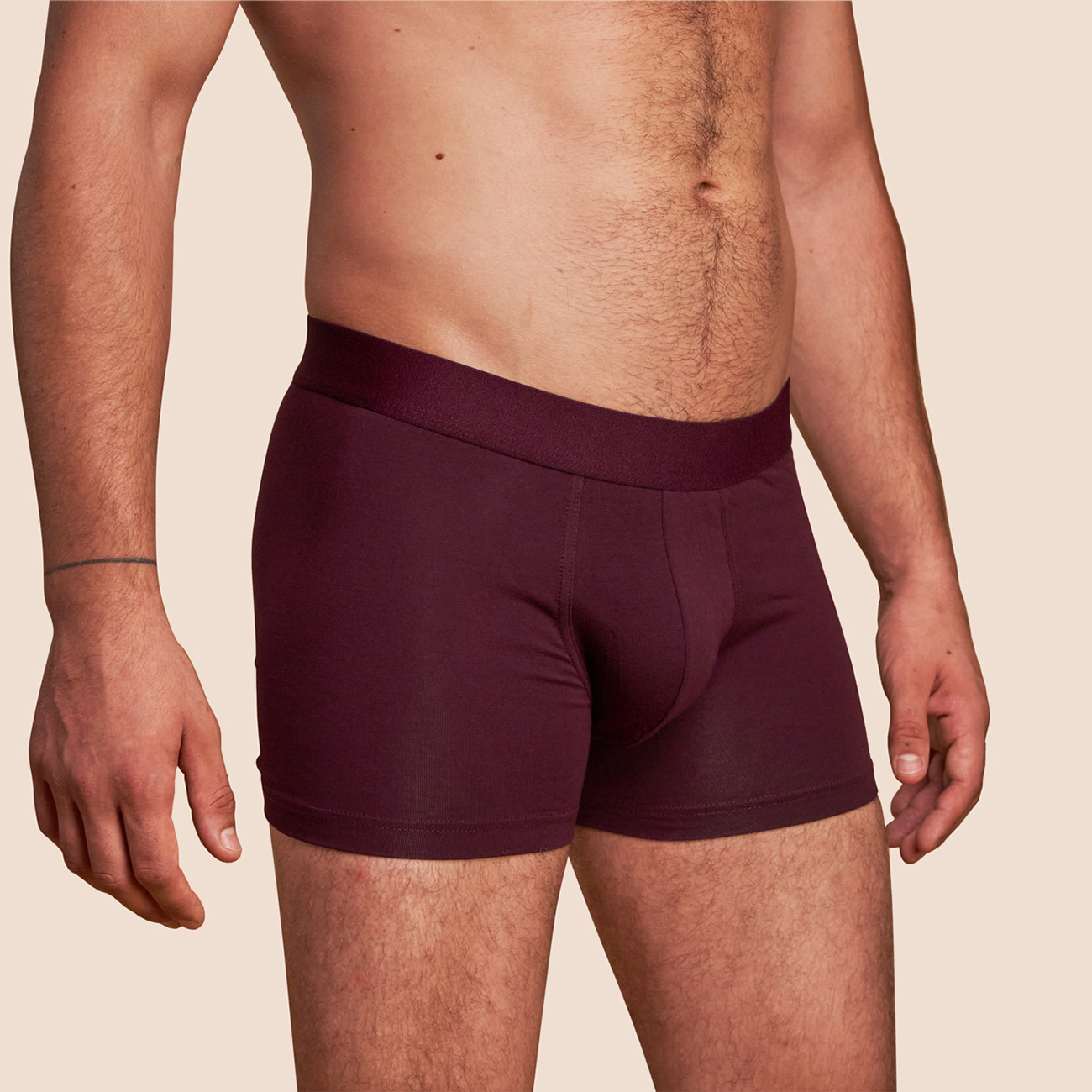 Boxer bordeaux foncé confortable