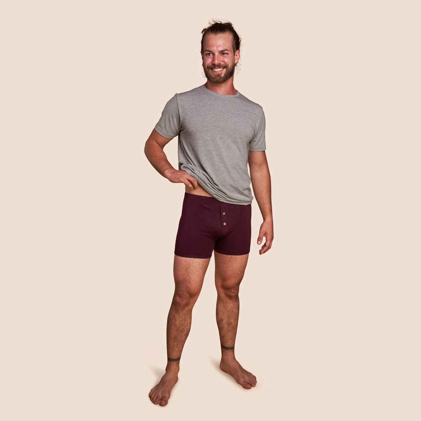 Boxer héritage lie de vin hommes