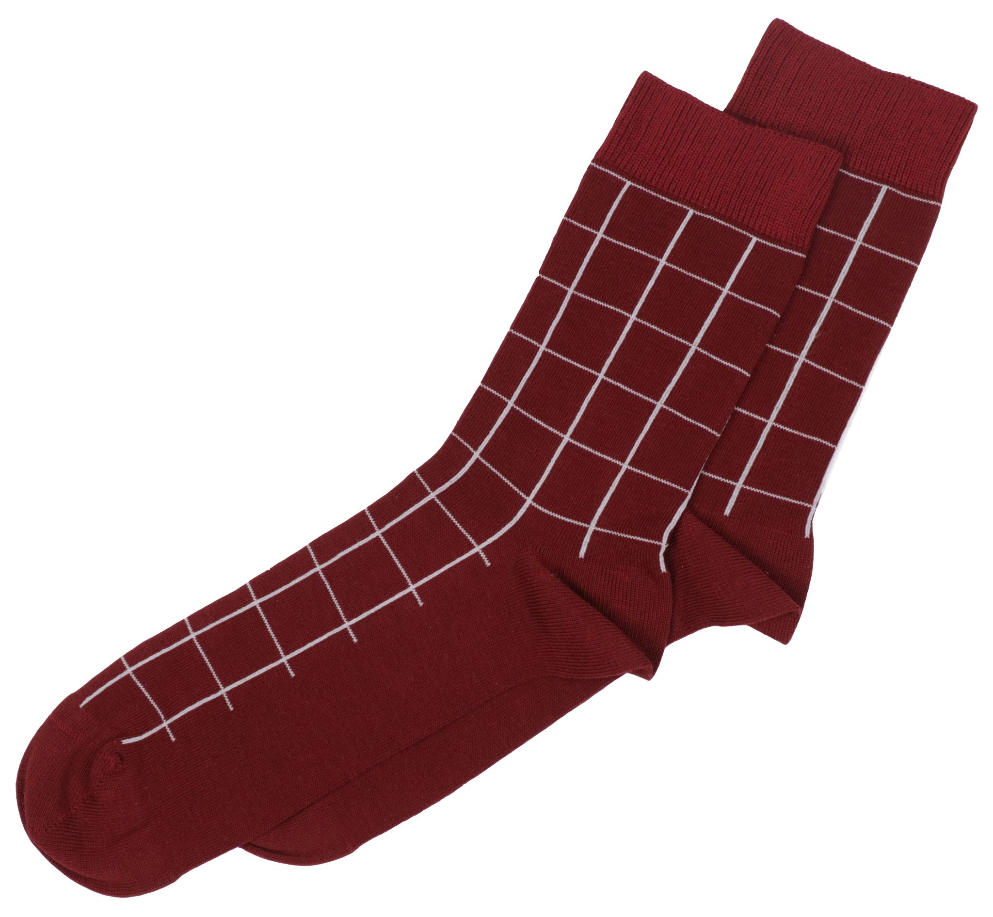 Chaussettes carreaux homme