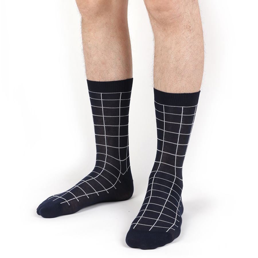 Chaussettes homme bleu marine