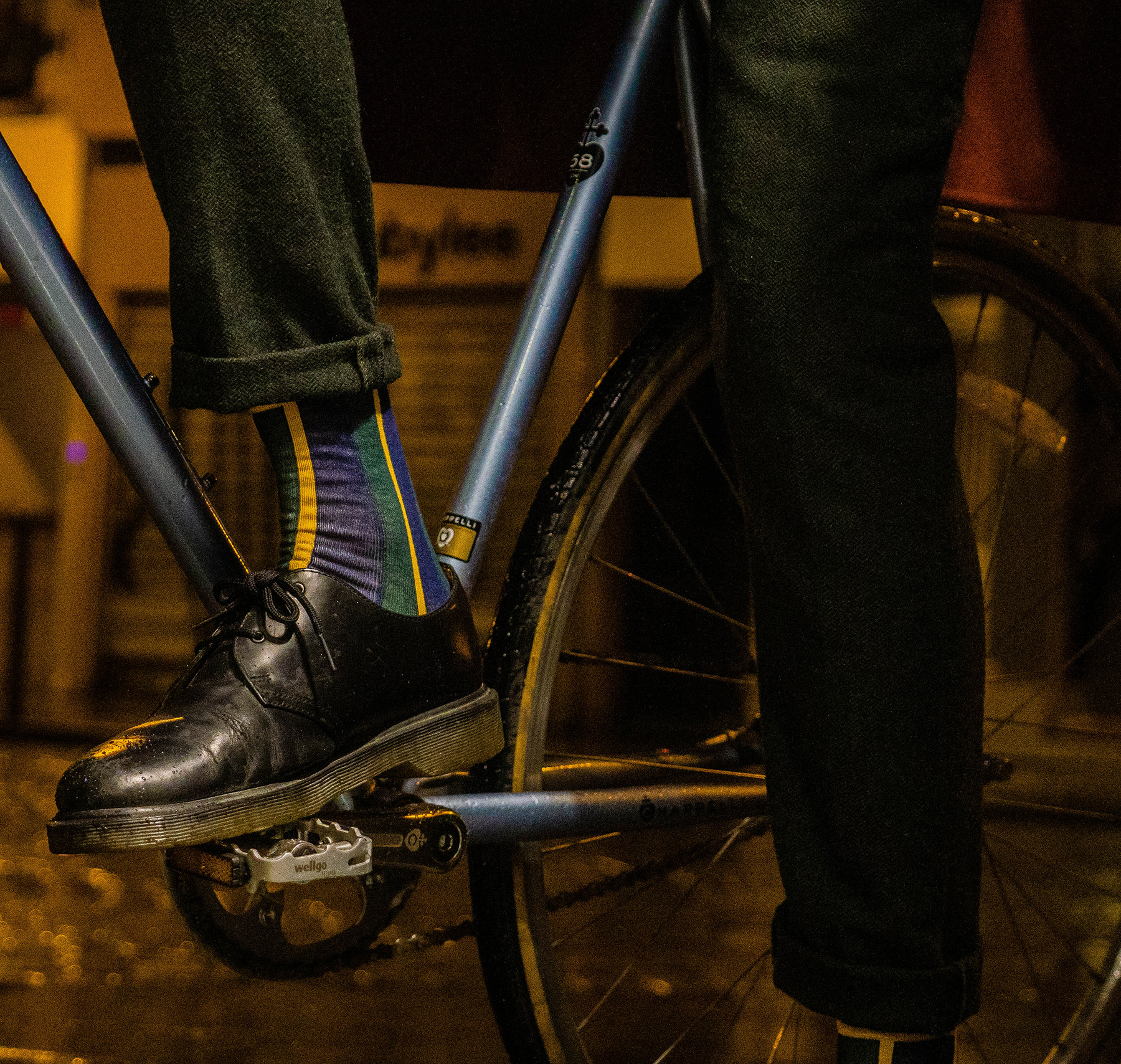 chaussettes rayées homme