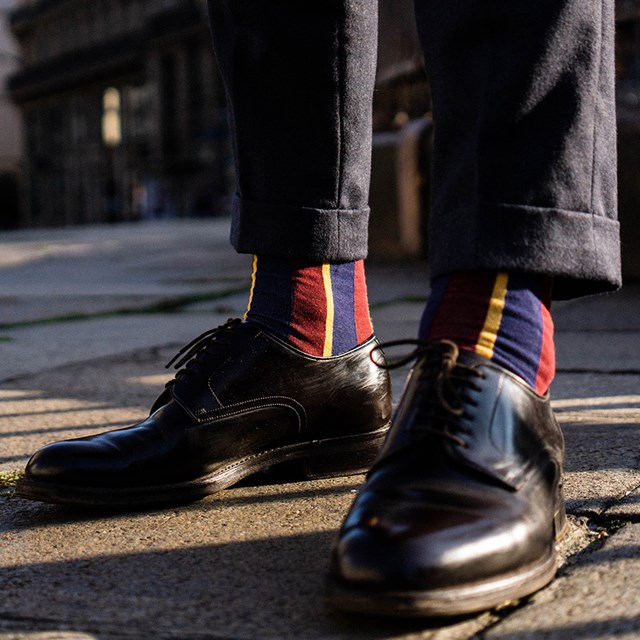 Chaussettes hommes rayures