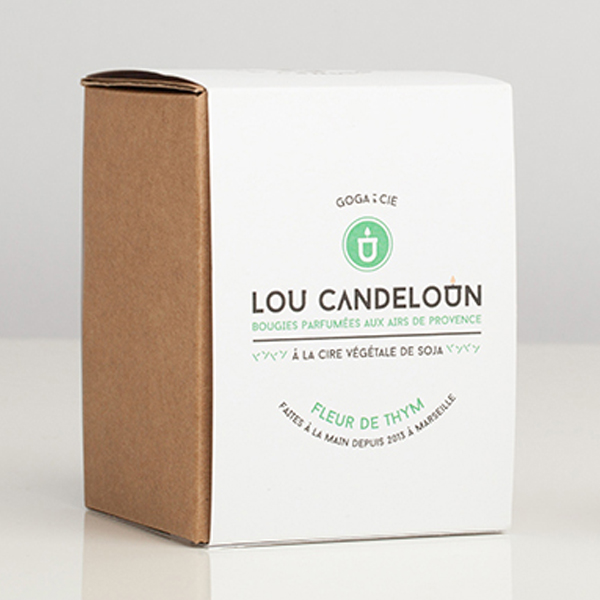 Bougie naturelle parfumée "fleur de thym" 3