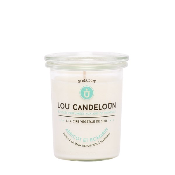 Bougie naturelle parfumée "abricot et romarin" 3