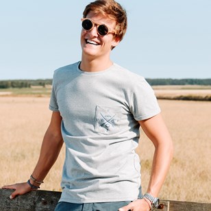 T-shirt Belharra - 100% recyclé - Gris