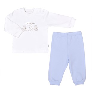 Pyjama 2 Pièces 100% Bio Pull + Pantalon - Plusieurs couleurs - Plusieurs tailles