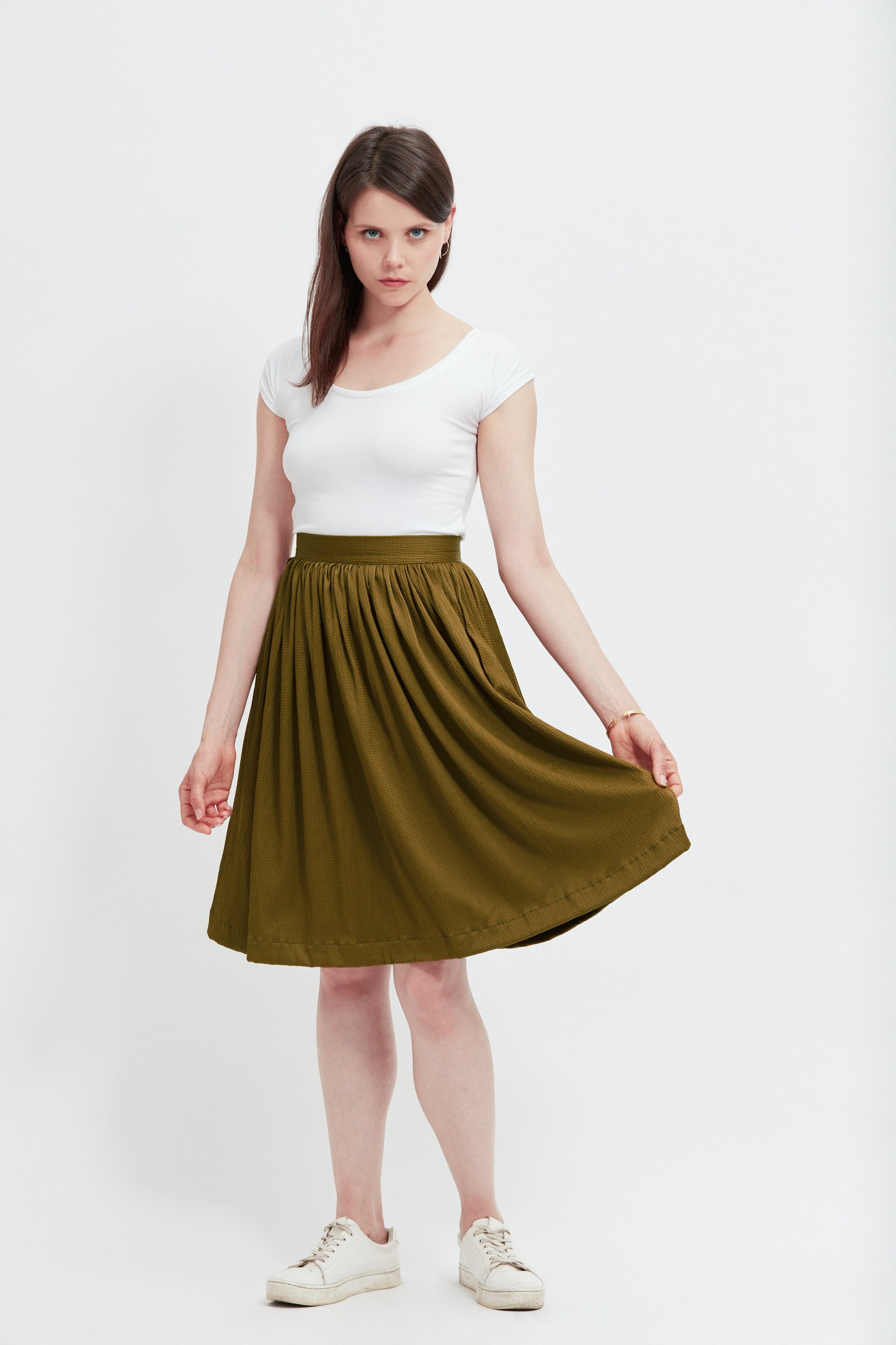 jupe-kaki-ecclo-femme-Made-in-France-et-viscose-upcyclé-recyclé-dreamact-face-2