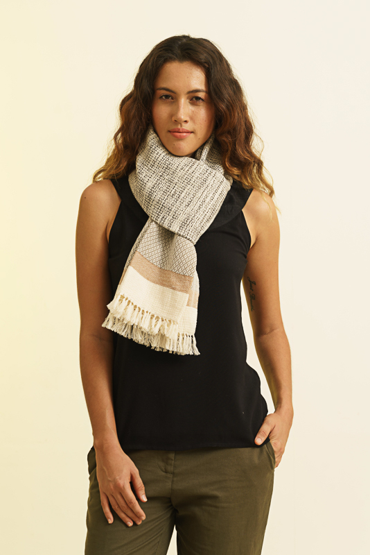 Echarpe mixte 100% coton nouée