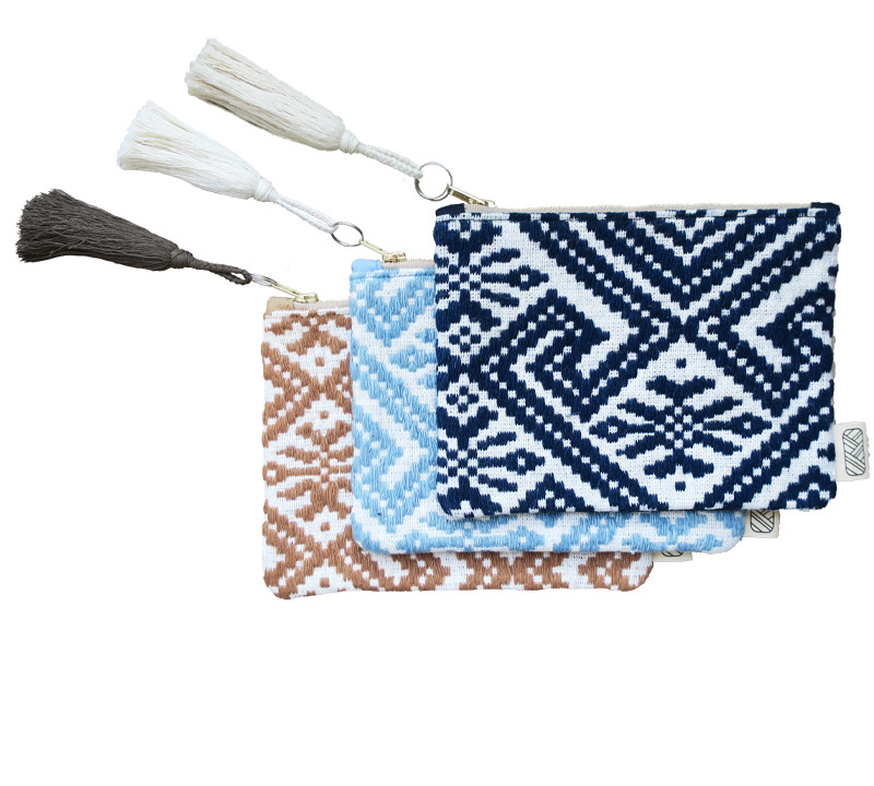 Trousse équitable en coton bio 3 couleurs