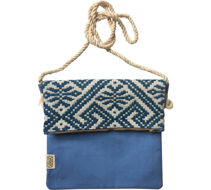 Pochette équitable bleue clair