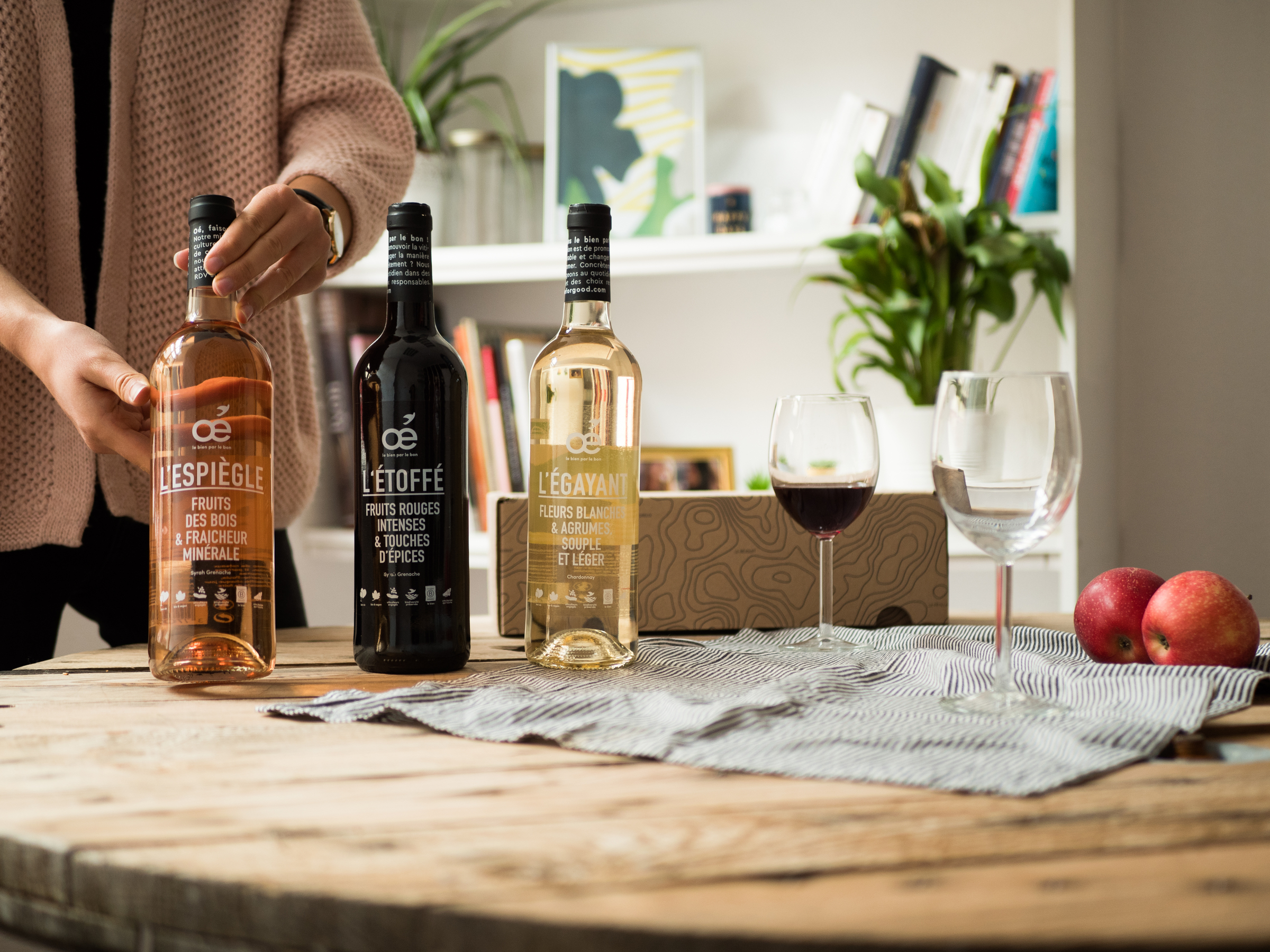 Coffret Oé - 2 vins rouge, 2 blanc & 2 rosé bio & vegan 3